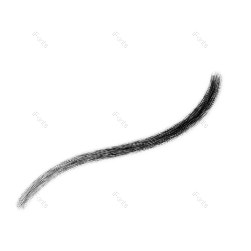 笔触图片,笔刷元素,渐变PNG,免抠素材